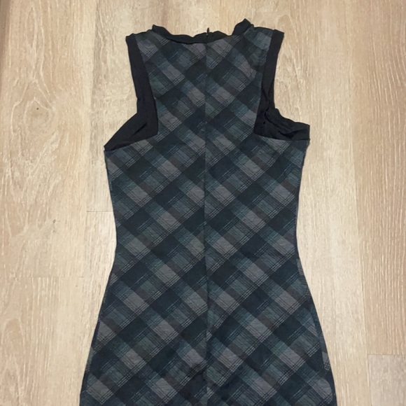 NWOT Plaid Office Mini Dress - Picture 6 of 7